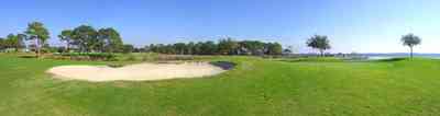 Gulf-Breeze:-Tiger-Point-Golf-Club_08.jpg:  sand trap, escambia bay, golf course, fairway