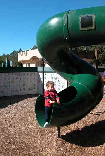 Pace:-Benny-Russell-Park_03.jpg:  slide, playground equipment, child, john michael roush, sawdust