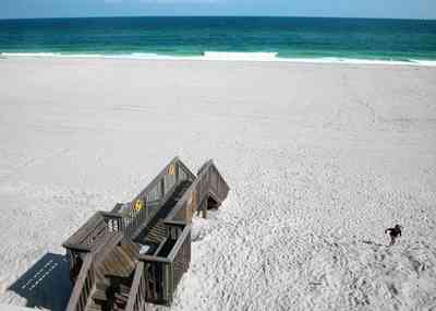 Pensacola-Beach:-1212-Ariola-Drive_27.jpg:  stairs, beach view, emerald coast, white quartz sand, stairs