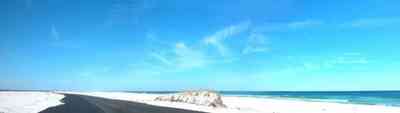 Pensacola-Beach:-Road-Updated_04.jpg:  road, beach, sand, water, gulf, seashore, park, white sand, sea oats