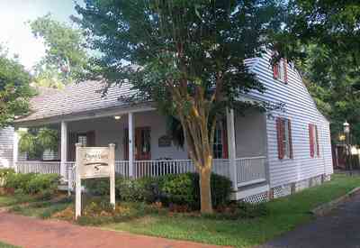 Pensacola:-Historic-Pensacola-Village:-Walton-Cottage_02.jpg:  creole cottage, front porch, crepe myrtle tree, shutters, cedar shake roof
