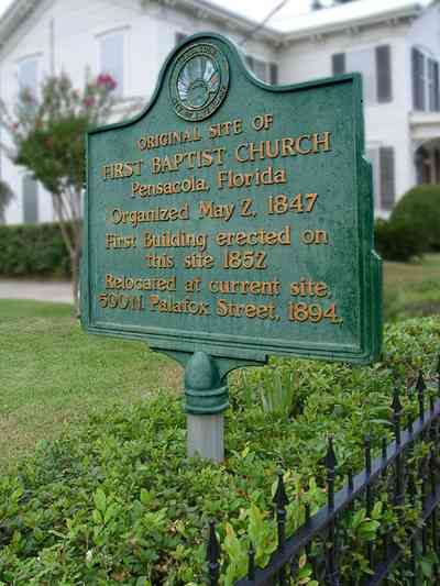 Pensacola:-Seville-Historic-District:-Power-Plus-Electric_0.jpg:  church, baptist