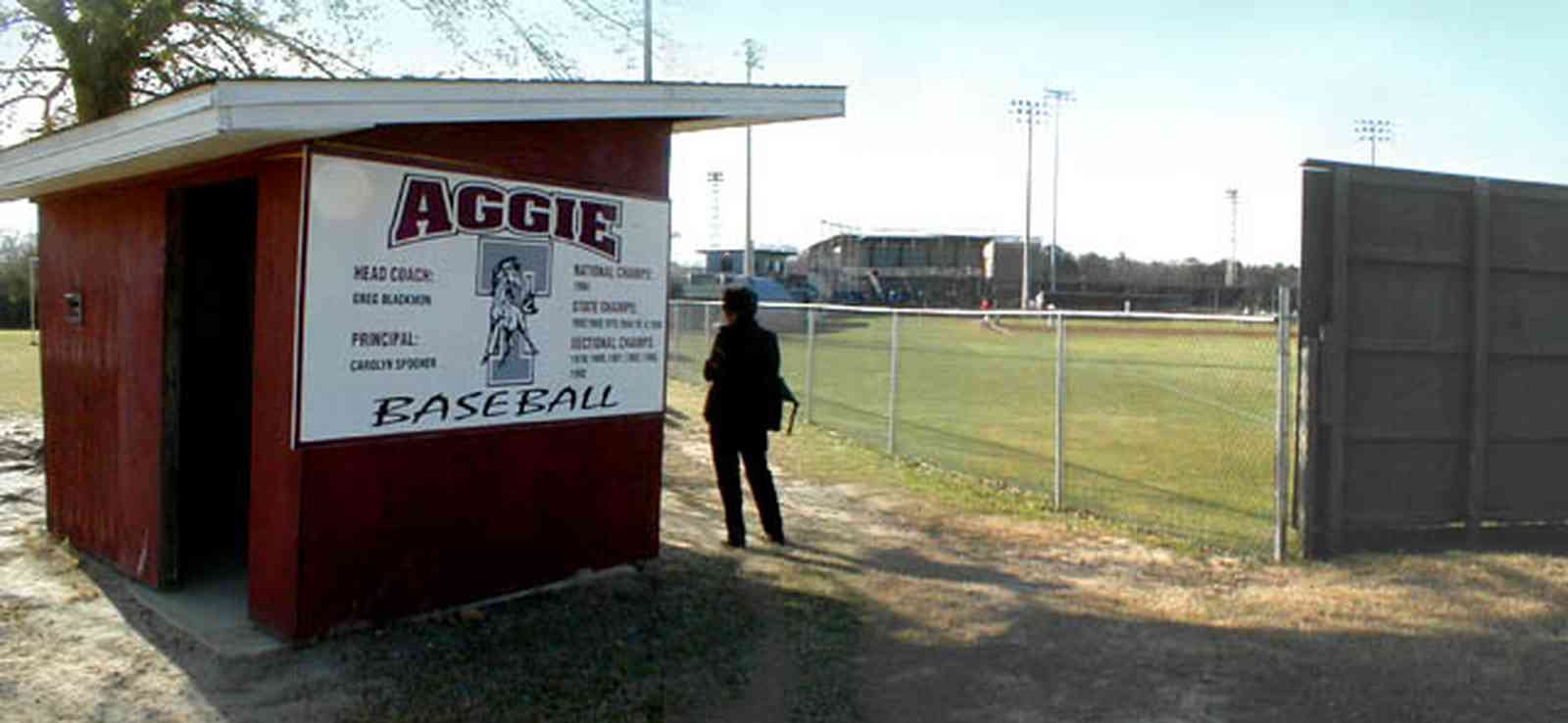 Pensacola:-Tate-High-School_01.jpg:  baseball field, high school players, tate high school