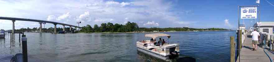 Perdido-Key:-Intercoastal-Waterway_03.jpg:  siguenza cove, gulf of mexico, marina, plantoon boat, oyster bar