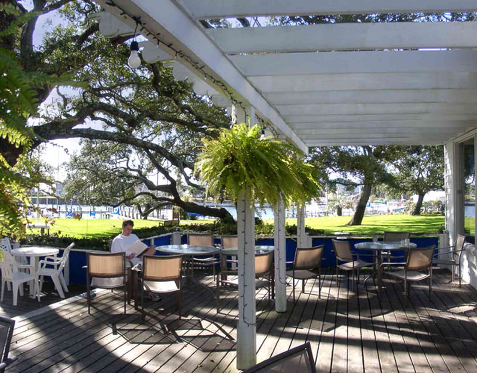 Sanders-Beach:-Pensacola-Yacht-Club_01d.jpg:  fern, oak tree, deck, patio, tom roush