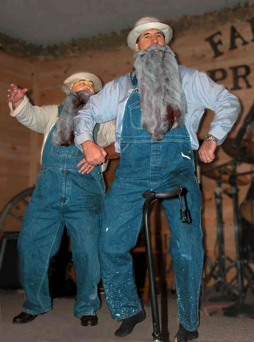 Chumuckla:-Farmers-Opry_03.jpg:  country and western music, beard, farmer, entertainer, overalls, coveralls, redneck farmer