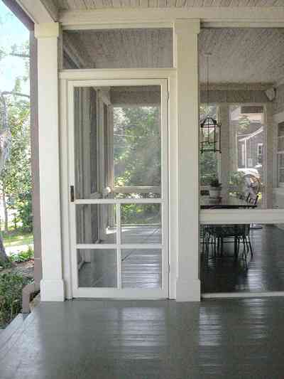East-Hill:-2109-Whaley-Drive_13.jpg:  screen porch, wooden floor, painted floor, front porch