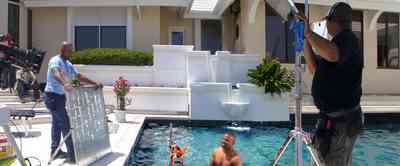 Gulf-Breeze:-Levin-House_17.jpg:  swimming pool, roy jones, fred levin, mansion, fountain, music video