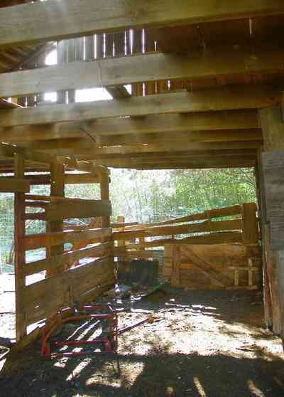 Milton:-Green-Goat-Farm_1e.jpg:  stall, barn, heart-pine, goat farm, rough-hewn lumber