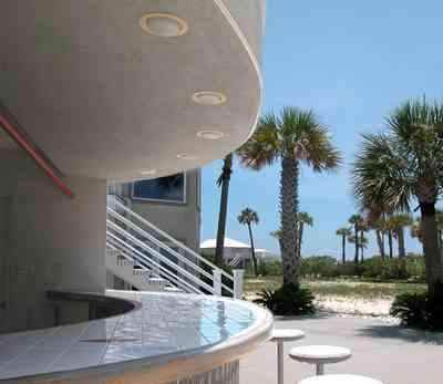 Navarre:-7332-Grand-Navarre-Blvd_08a.jpg:  cabana bar, palm trees, beach house, sand. santa rosa island, 