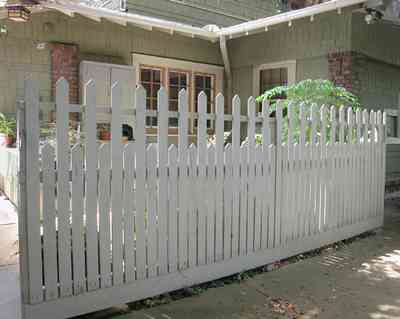 North-Hill:-284-West-Gonzales-Street_26.jpg:  picket fence, craftsman cottage, shake siding, driveway