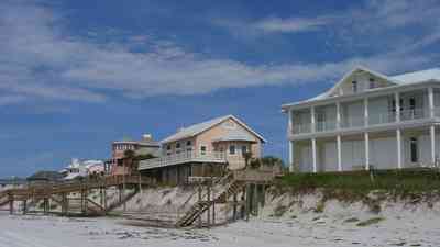 Pensacola-Beach:-Hermosa-St-Homes_06.jpg:  erosion, dune, sand, federal style architectyre