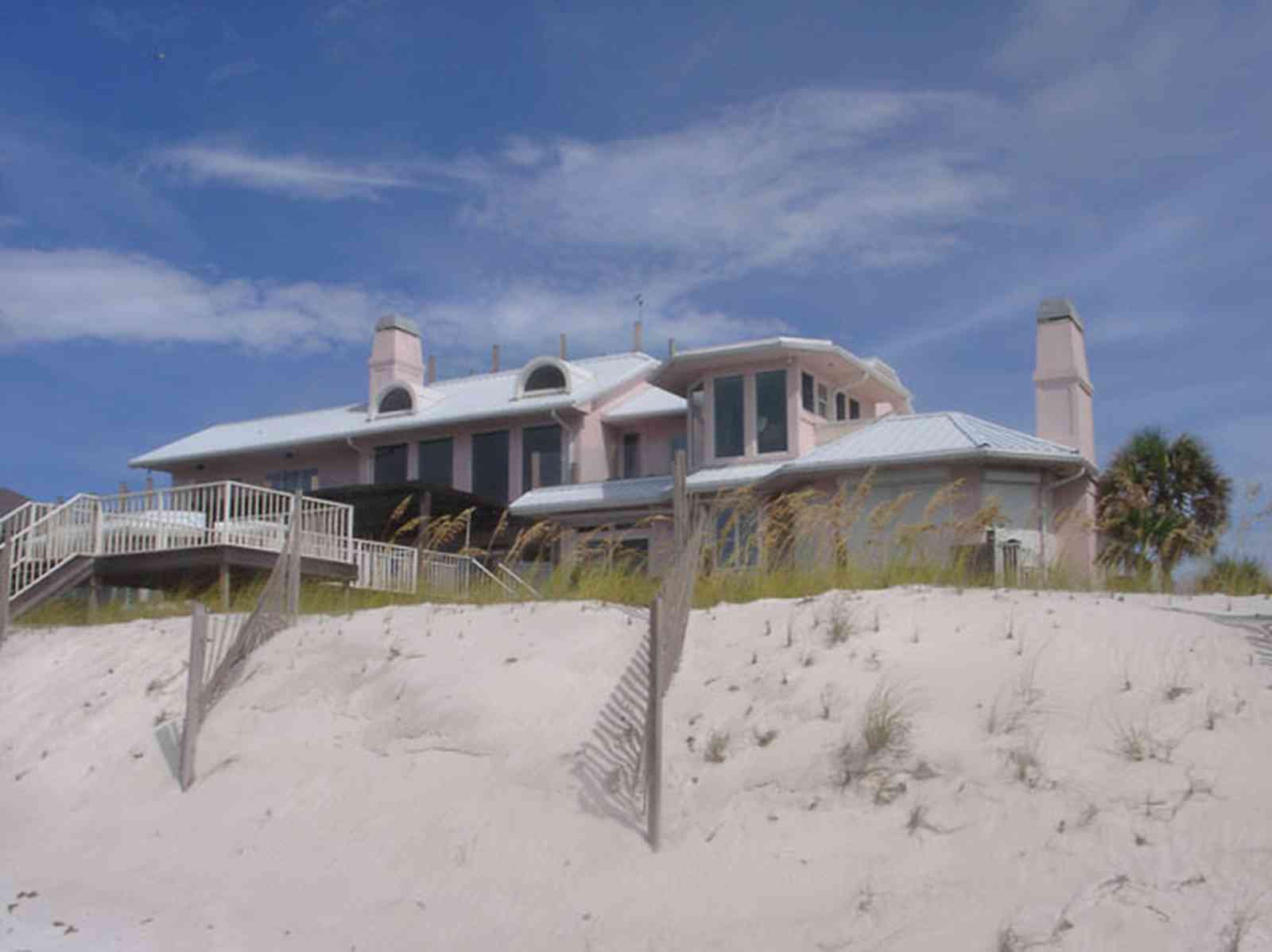 Pensacola-Beach:-Hermosa-St-Homes_07.jpg:  sand, dunes, mediterrean villa, santa rosa island
