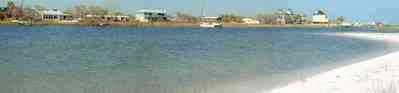 Pensacola-Beach:-Sabine-Bay_06.jpg:  beach, white sand, sabine, bay, lake, water, beach house