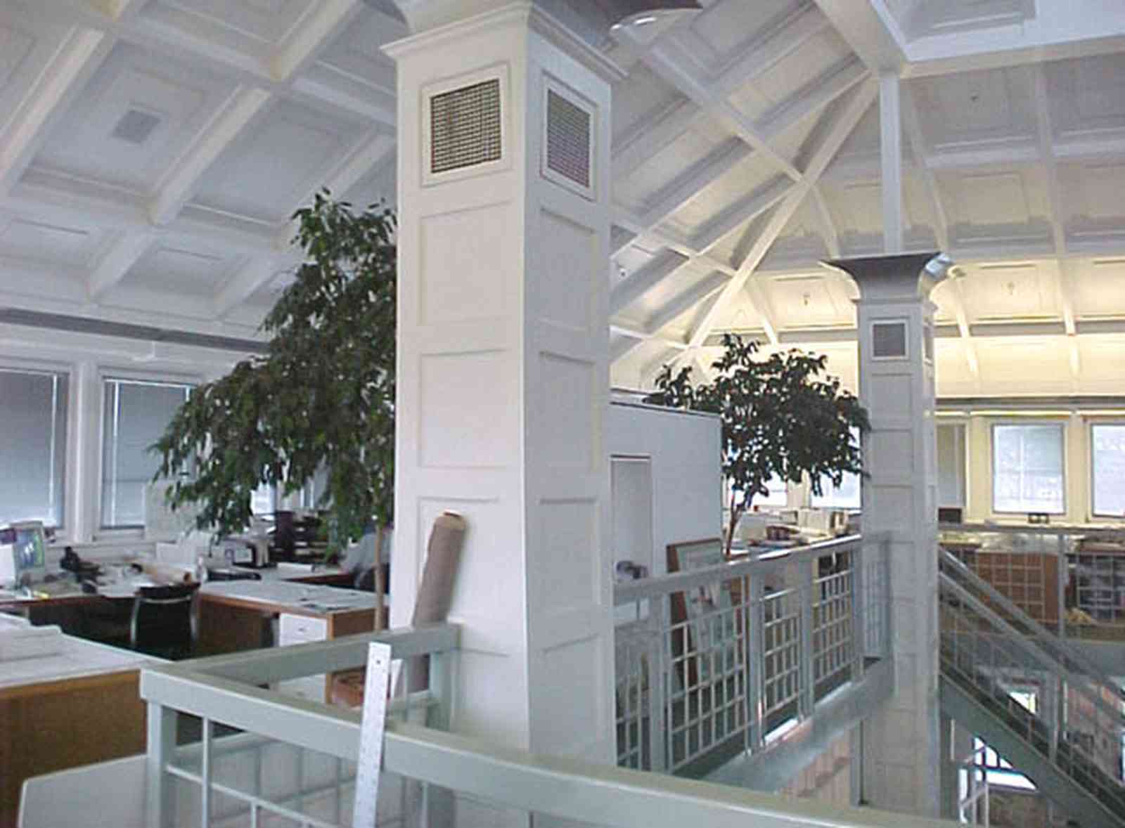 Pensacola:-Downtown:-Quina,-Grundhoefer,-Royal-Architects_13.jpg:  architect, office space, loft, arch, column