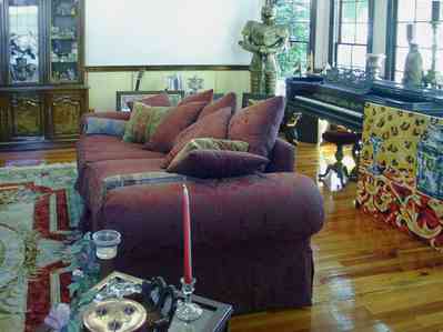 Pensacola:-Seville-Historic-District:-BW-Properties_13.jpg:  heartpine floor, antique piano, bayfront, bay window, folk victorian home