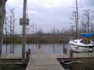 Pensacola:-Swamp-House_08.jpg:  bridge, swamp, house, river, waterways, escambia river, bait